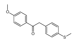 1-(4-methoxyphenyl)-2-(4-methylsulfanylphenyl)ethanone结构式