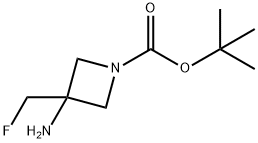 tert-butyl 3-amino-3-(fluoromethyl)azetidine-1-carboxylate structure