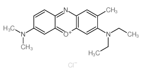 Phenoxazin-5-ium,3-(diethylamino)-7-(dimethylamino)-2-methyl-, chloride (1:1)结构式