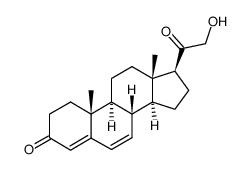 Pregna-4,6-diene-3,20-dione, 21-hydroxy-结构式