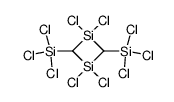 1,1,3,3-tetrachloro-2,4-bis-trichlorosilanyl-[1,3]disiletane Structure