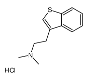 2-(1-benzothiophen-3-yl)ethyl-dimethylazanium,chloride结构式