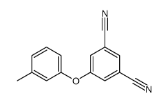 5-(3-methylphenoxy)benzene-1,3-dicarbonitrile Structure