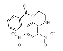 2-[(2,4-dinitrophenyl)amino]ethyl benzoate Structure