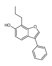 3-phenyl-6-hydroxy-7-propylbenzofuran结构式