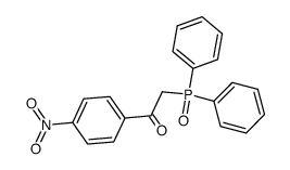 2-(diphenylphosphinoyl)-1-(4-nitrophenyl)ethanone Structure