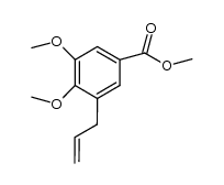3-allyl-4,5-dimethoxybenzoic acid methyl ester Structure