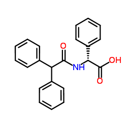 (2R)-[(Diphenylacetyl)amino](phenyl)acetic acid结构式