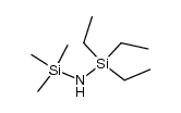 1,1,1-Triaethyl-3,3,3-trimethyl-disilazan Structure