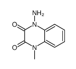 2,3-Quinoxalinedione,1-amino-1,4-dihydro-4-methyl-(8CI)结构式