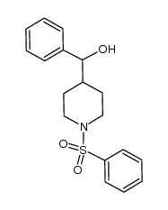 phenyl(1-(phenylsulfonyl)piperidin-4-yl)methanol结构式