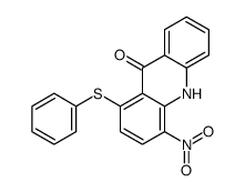 4-nitro-1-(phenylthio)acridin-9(10H)-one结构式