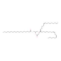 1-Stearoyl-2-Oleoyl-3-Linoleoyl-rac-glycerol结构式