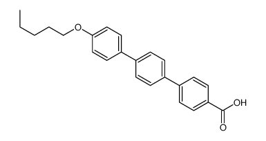 4''-(Pentyloxy)-1,1':4',1''-terphenyl-4-carboxylic acid Structure