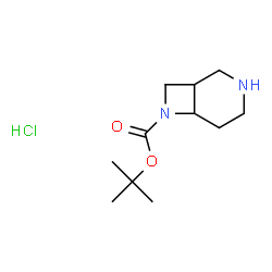 tert-butyl 3,7-diazabicyclo[4.2.0]octane-7-carboxylate hydrochloride Structure