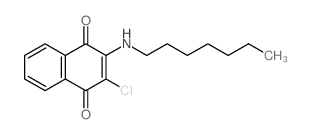 1,4-Naphthalenedione,2-chloro-3-(heptylamino)- Structure