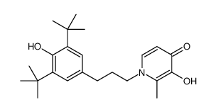 1-[3-(3,5-ditert-butyl-4-hydroxyphenyl)propyl]-3-hydroxy-2-methylpyridin-4-one Structure