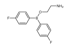 2-[bis(4-fluorophenyl)boryloxy]ethylamine Structure