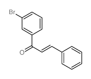 2-Propen-1-one,1-(3-bromophenyl)-3-phenyl-, (2E)-结构式