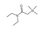 α-trimethylsilyl-N,N-diethylacetamide结构式