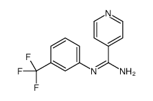 N-(α,α,α-Trifluoro-m-tolyl)isonicotinamidine structure