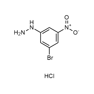 (3-Bromo-5-nitrophenyl)hydrazinehydrochloride Structure