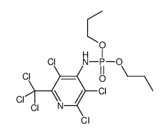 2,3,5-trichloro-N-dipropoxyphosphoryl-6-(trichloromethyl)pyridin-4-amine Structure