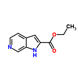 1H-吡咯并[2,3-c]吡啶-2-羧酸乙酯结构式