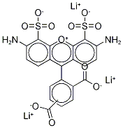 4,5-Disulfo Rhodamine-123 Dicarboxylic Acid Lithium Salt (Mixture of isomers)结构式