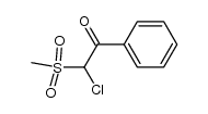 2-chloro-2-methylsulfonyl-1-phenylethanone Structure