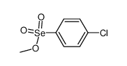 p-Chlorobenzeneselenonic acid methyl ester结构式