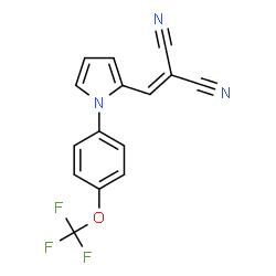 2-((1-[4-(TRIFLUOROMETHOXY)PHENYL]-1H-PYRROL-2-YL)METHYLENE)MALONONITRILE Structure