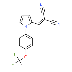 2-((1-[4-(TRIFLUOROMETHOXY)PHENYL]-1H-PYRROL-2-YL)METHYLENE)MALONONITRILE图片