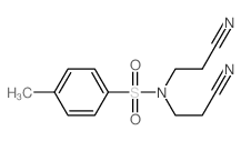 Benzenesulfonamide,N,N-bis(2-cyanoethyl)-4-methyl- structure