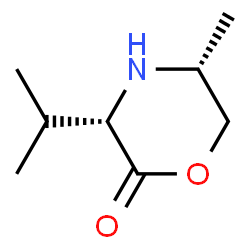 2-Morpholinone,5-methyl-3-(1-methylethyl)-,(3S,5R)-(9CI)结构式