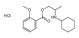 cyclohexyl-[1-(2-methoxybenzoyl)oxypropan-2-yl]azanium,chloride Structure