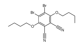 4,5-dibromo-3,6-dibutoxybenzene-1,2-dicarbonitrile结构式