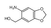 (6-氨基苯并[d][1,3]二氧代l-5-基)甲醇结构式