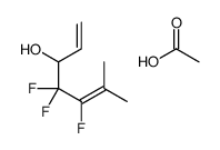 acetic acid,4,4,5-trifluoro-6-methylhepta-1,5-dien-3-ol结构式