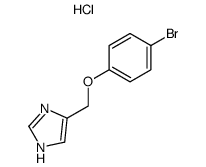 4-(4-bromo-phenoxymethyl)-1(3)H-imidazole, hydrochloride Structure