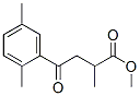 3-(2,5-Dimethylbenzoyl)-2-methylpropionic acid methyl ester结构式