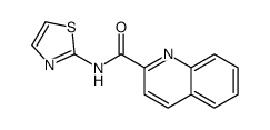N-(1,3-thiazol-2-yl)quinoline-2-carboxamide Structure