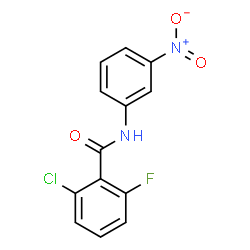 2-chloro-6-fluoro-N-{3-nitrophenyl}benzamide结构式