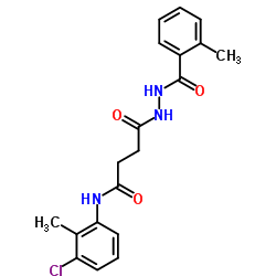 N-(3-Chloro-2-methylphenyl)-4-[2-(2-methylbenzoyl)hydrazino]-4-oxobutanamide Structure