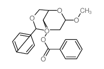 a-D-ribo-Hexopyranoside, methyl2-deoxy-4,6-O-(phenylmethylene)-, benzoate (9CI)结构式