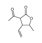 3-acetyl-5-methyl-4-vinyl-dihydro-furan-2-one Structure