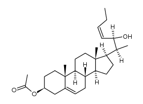 (22R)-3β-Acetoxy-27-norcholesta-5.23c-dien-22-ol Structure