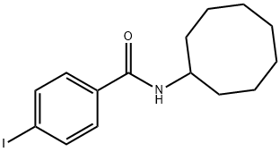 N-cyclooctyl-4-iodobenzamide结构式