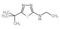 5-tert-Butyl-N-ethyl-1,3,4-thiadiazol-2-amine结构式
