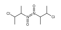 bis-(2-chloro-1-methyl-propyl)-diazene N,N'-dioxide结构式